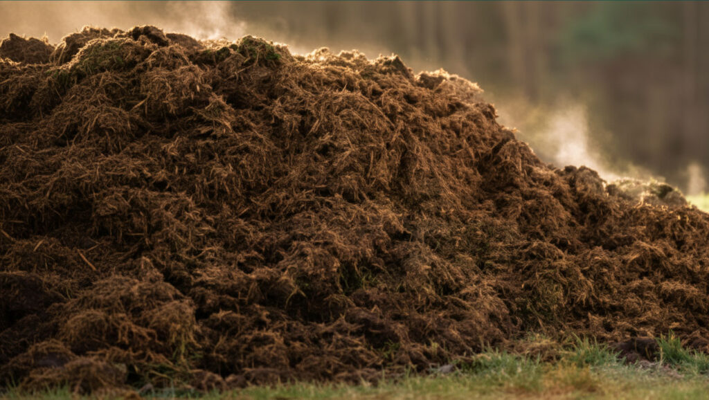 Separierte Rinder und Schweineguelle